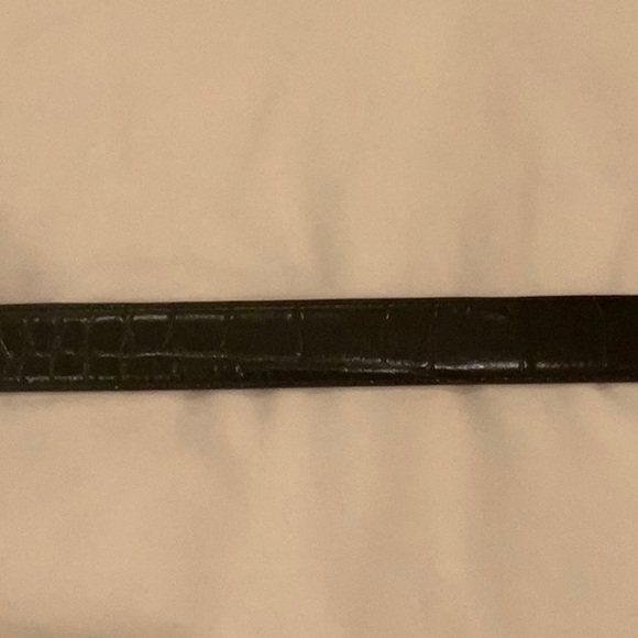 Jos. A. Bank Black Alligator Embossed Leather Dress Belt - Picture 3 of 8